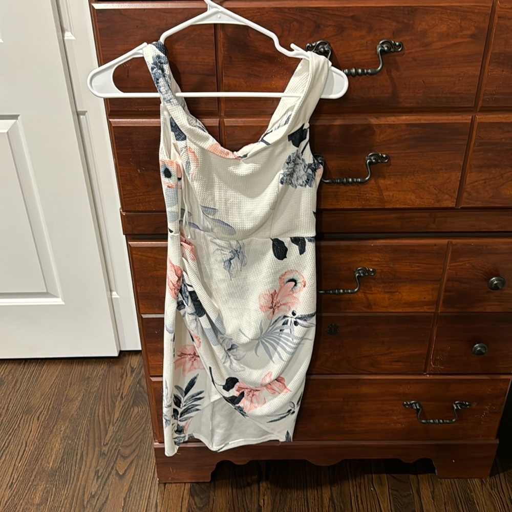 Off the shoulder mini dress